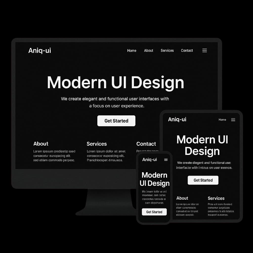 Responsive design illustration